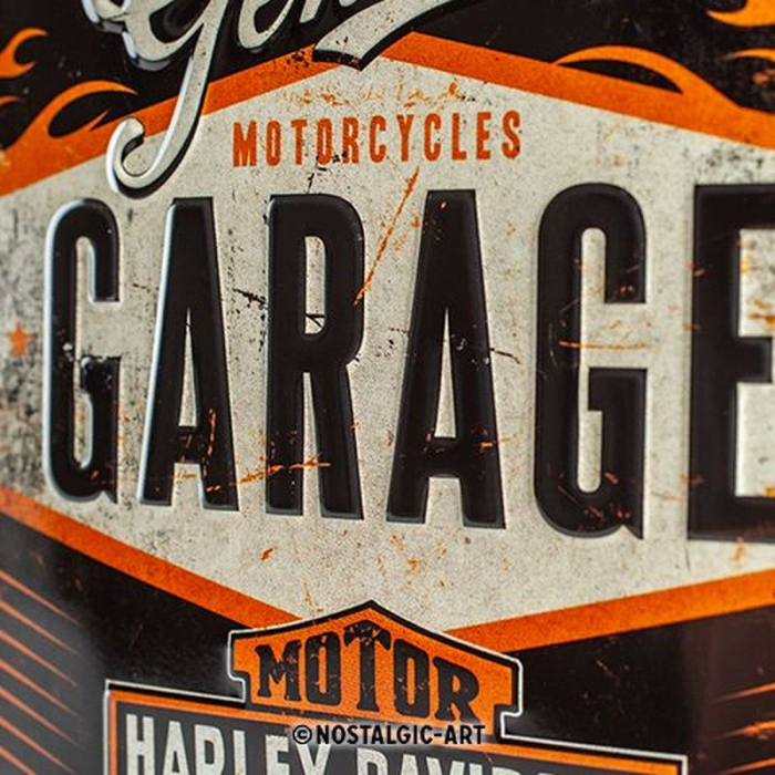 Blechschild Harley Garage 2
